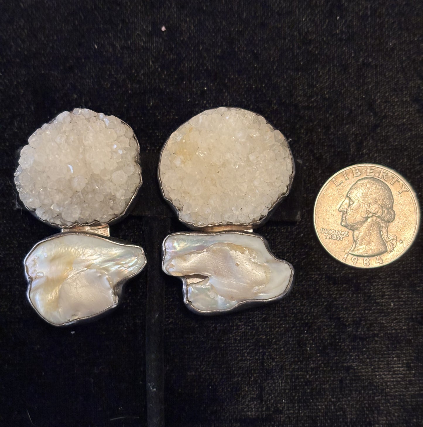 White Druzy, Biwa Pearl