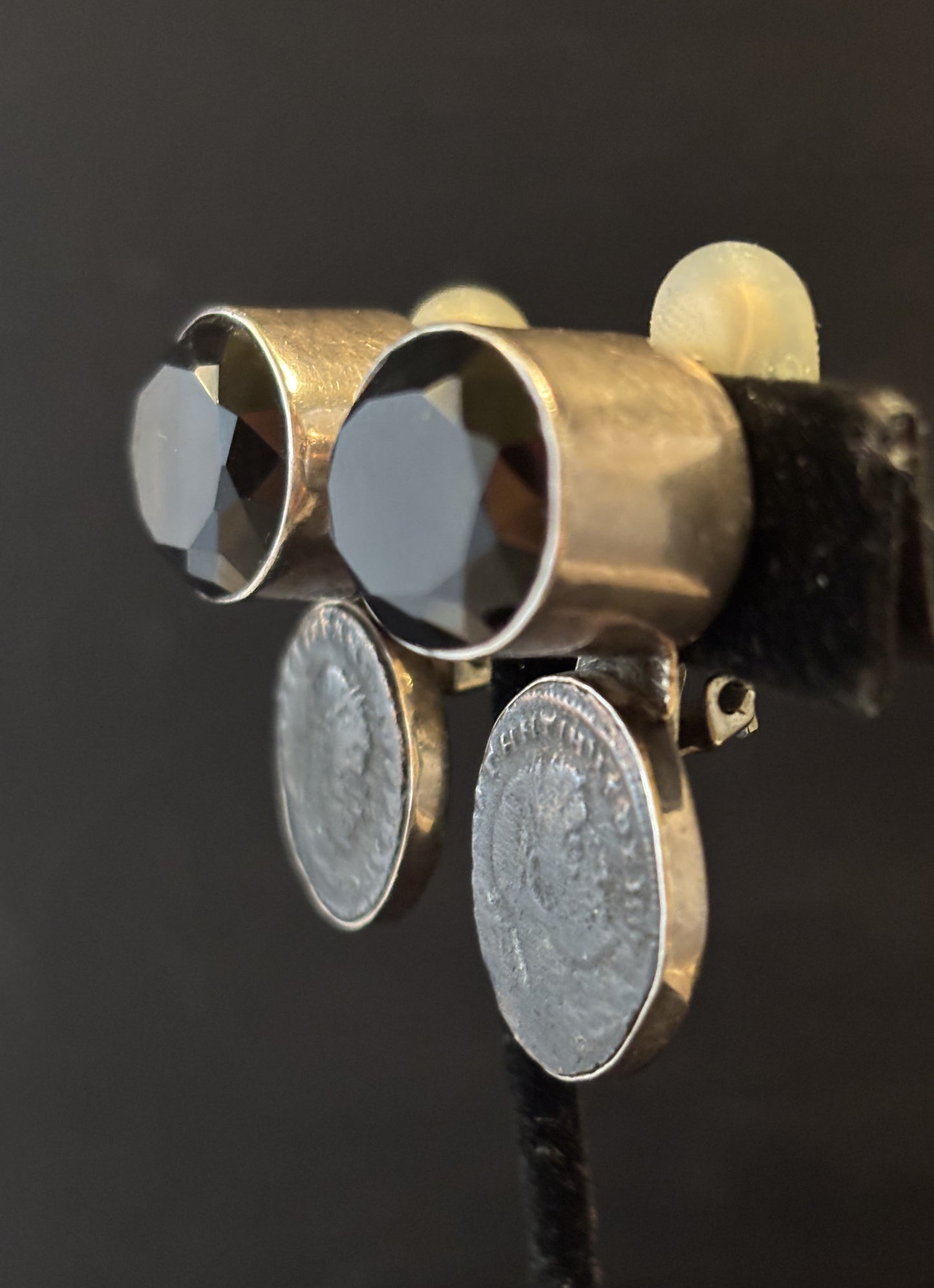 Smokey Topaz, Antique Coin