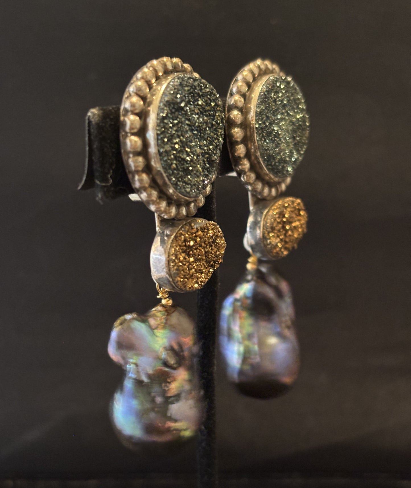 Druzy, South Sea Pearl