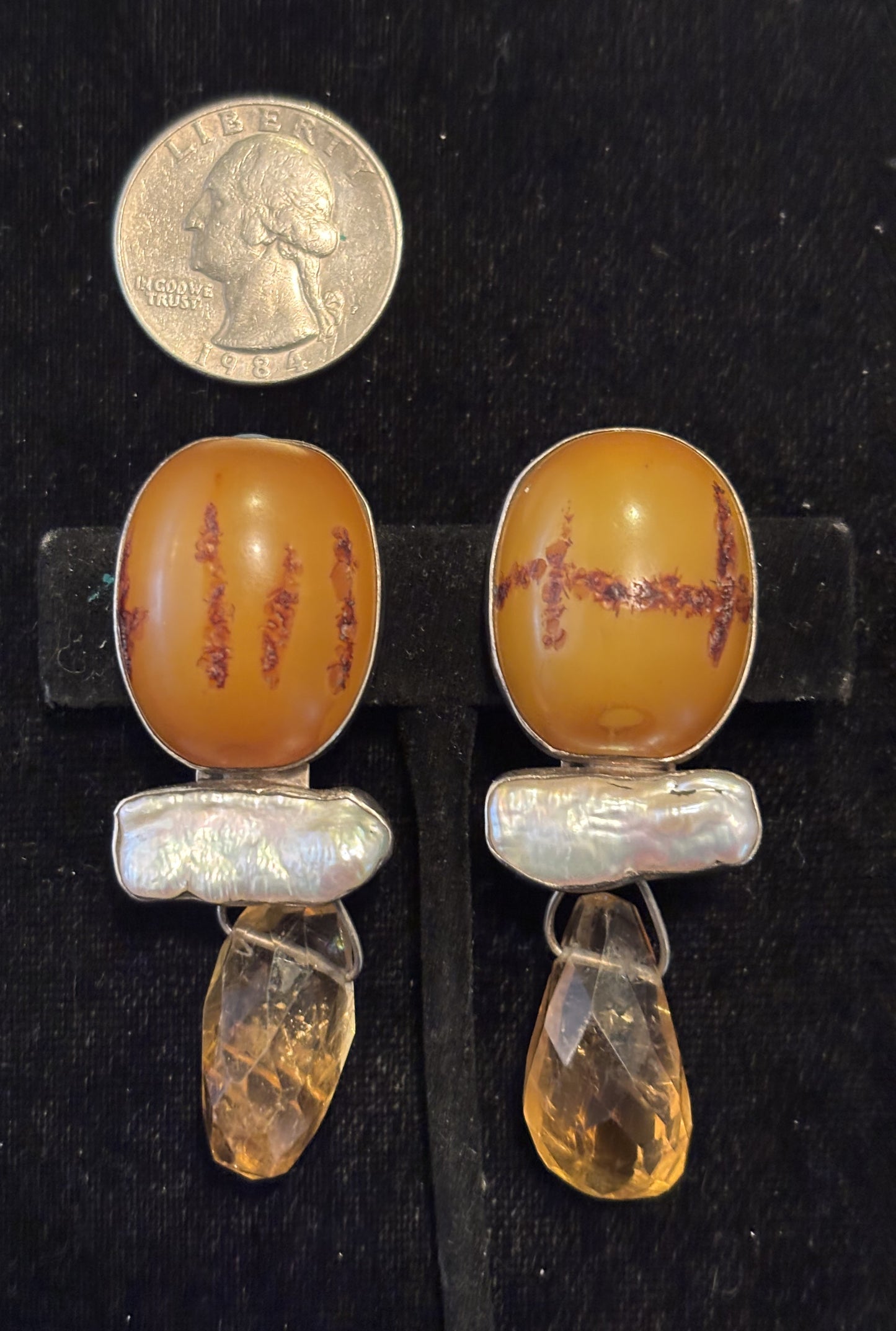 Amber, Biwa, Citrine