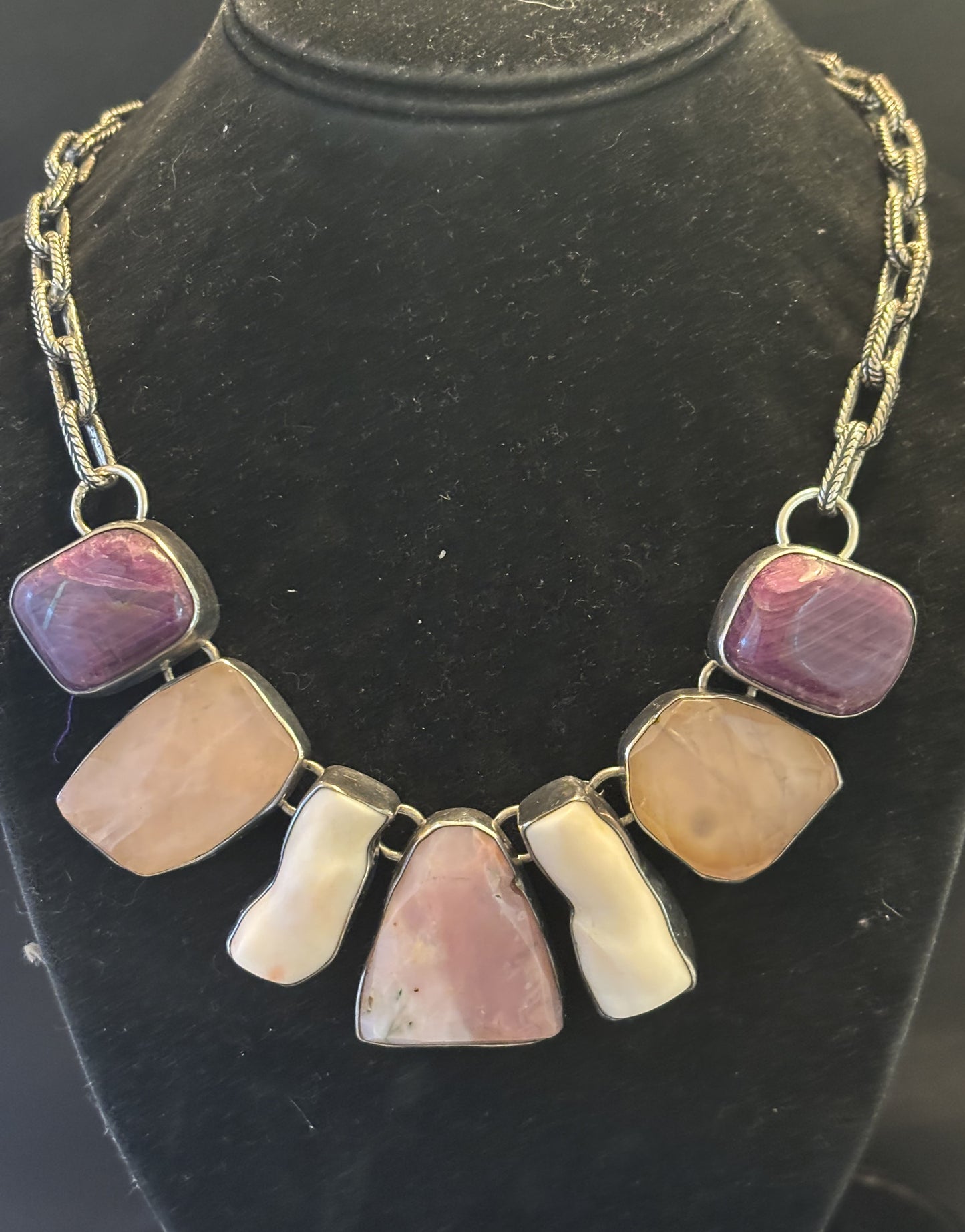 Ponke Peruvian Opal, Rose Quartz, Ruby, Italian Coral