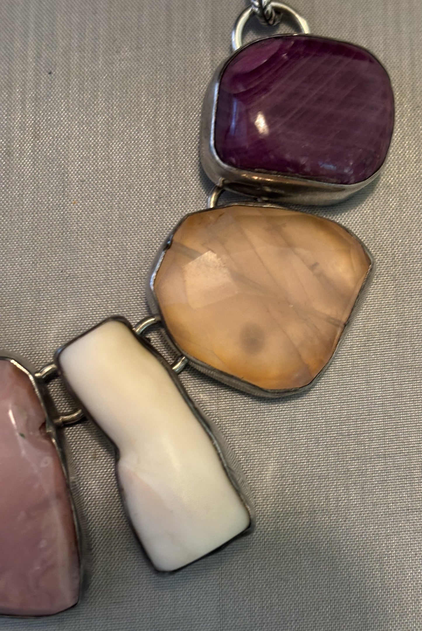 Ponke Peruvian Opal, Rose Quartz, Ruby, Italian Coral