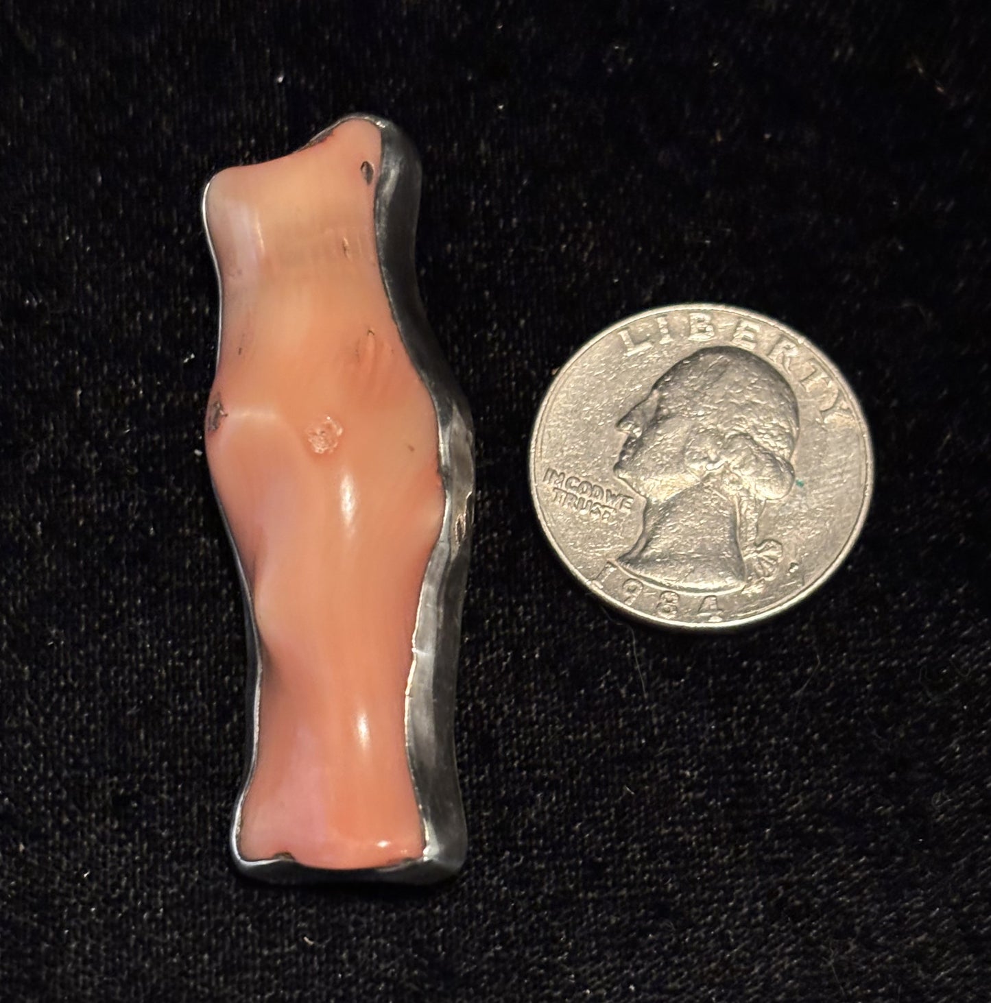Peach Coral Pin