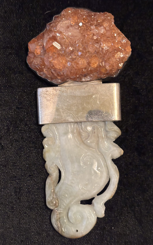 Hessionite Garnet, Jade