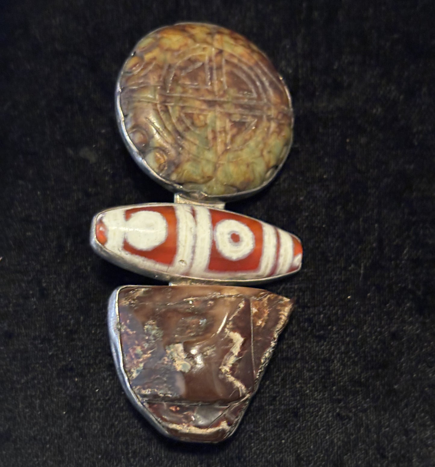 Jade, Tribal Bead, Walrus Bone