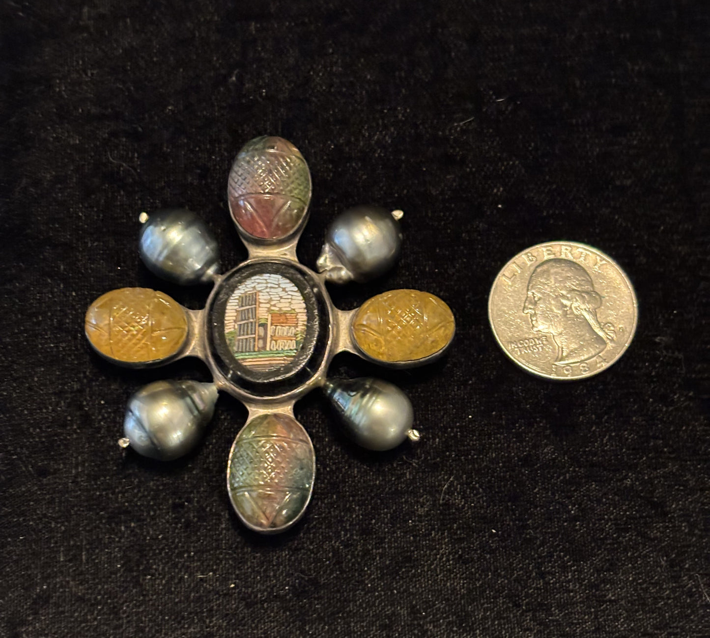 Tourmaline, Citrine, Pearl