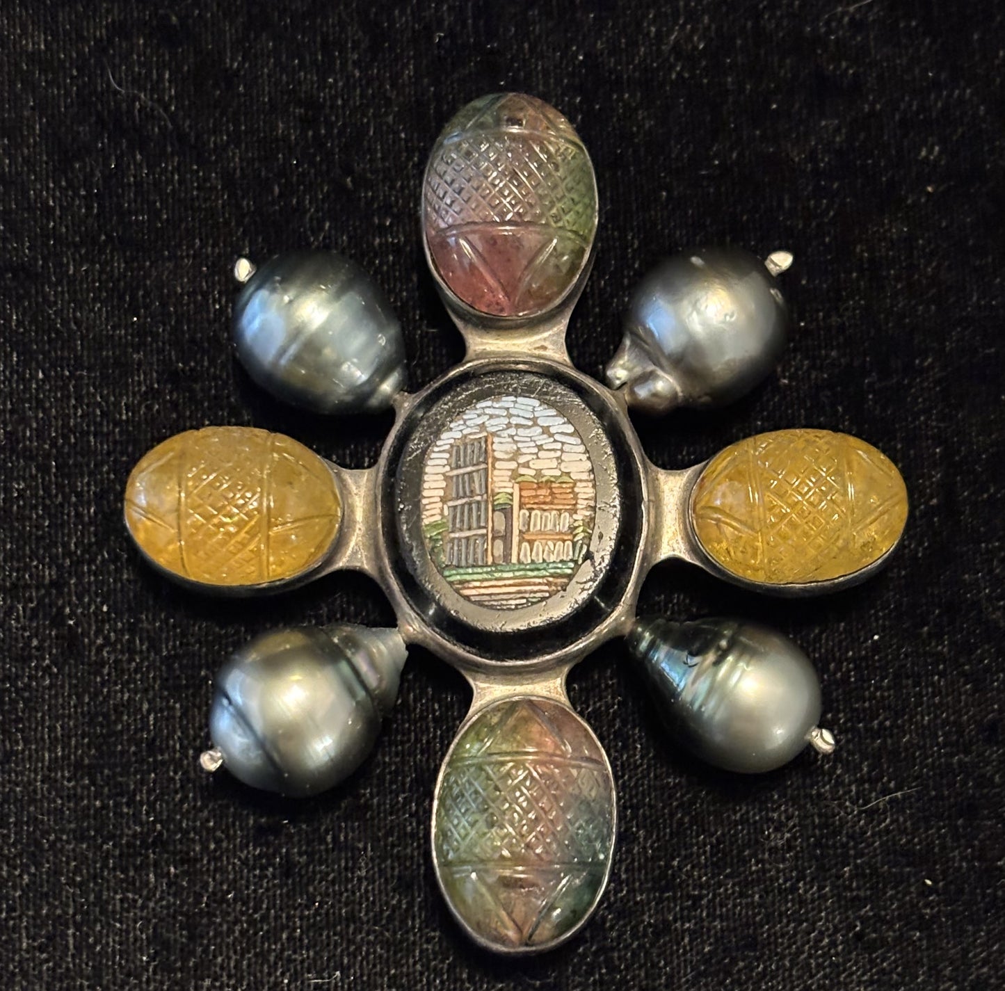 Tourmaline, Citrine, Pearl
