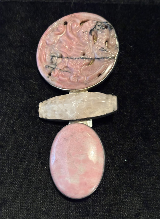 Pink Jade, Rose Qtz., Rhodonite