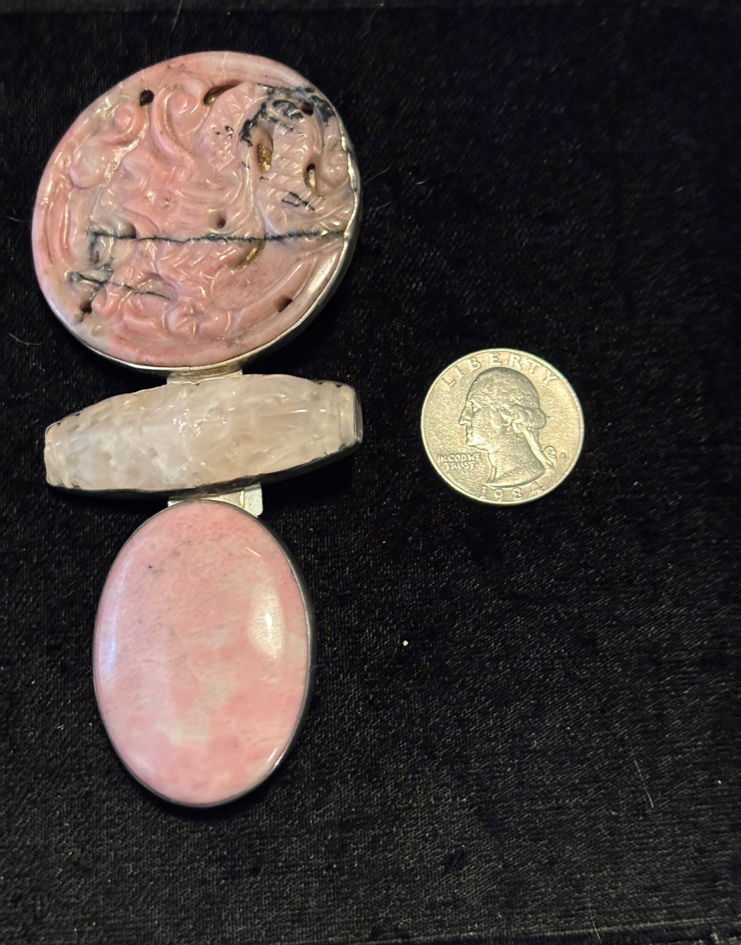Pink Jade, Rose Qtz., Rhodonite