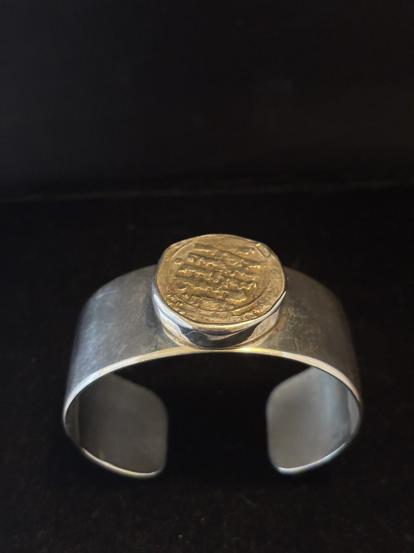 Arabic Coin Sterling Silver Cuff