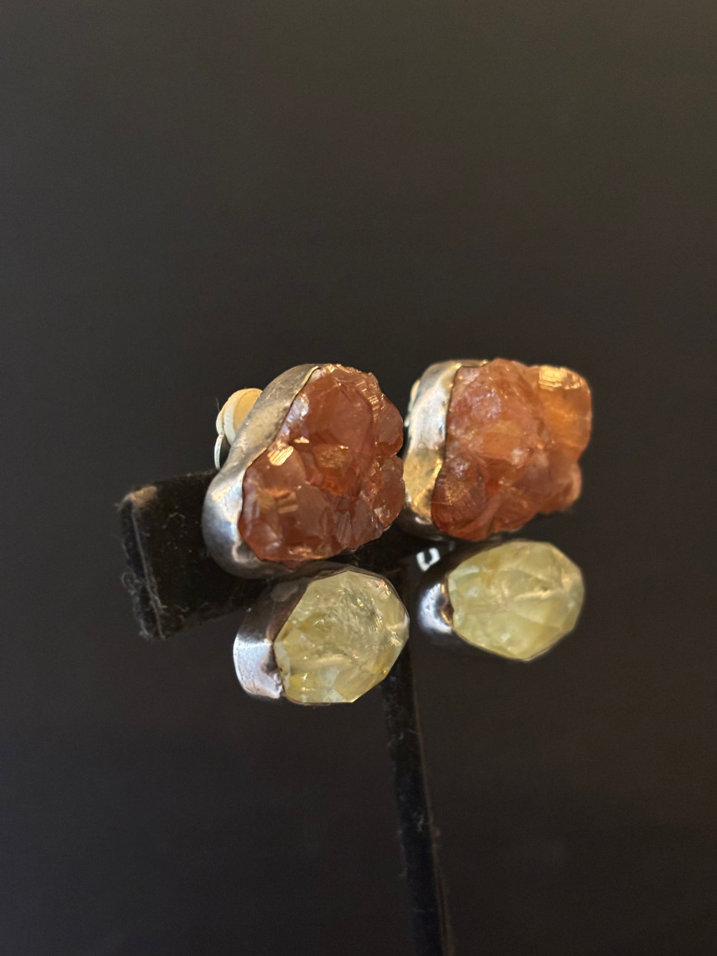 Hessionite Garnet, Aquamarine