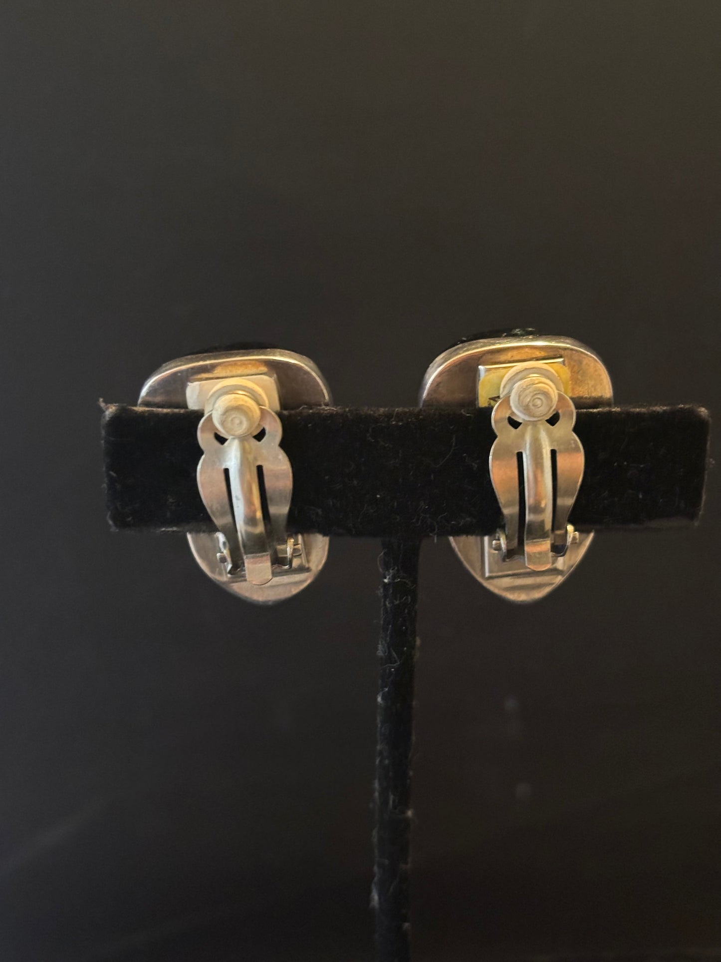 Dark Green Tourmaline Earring