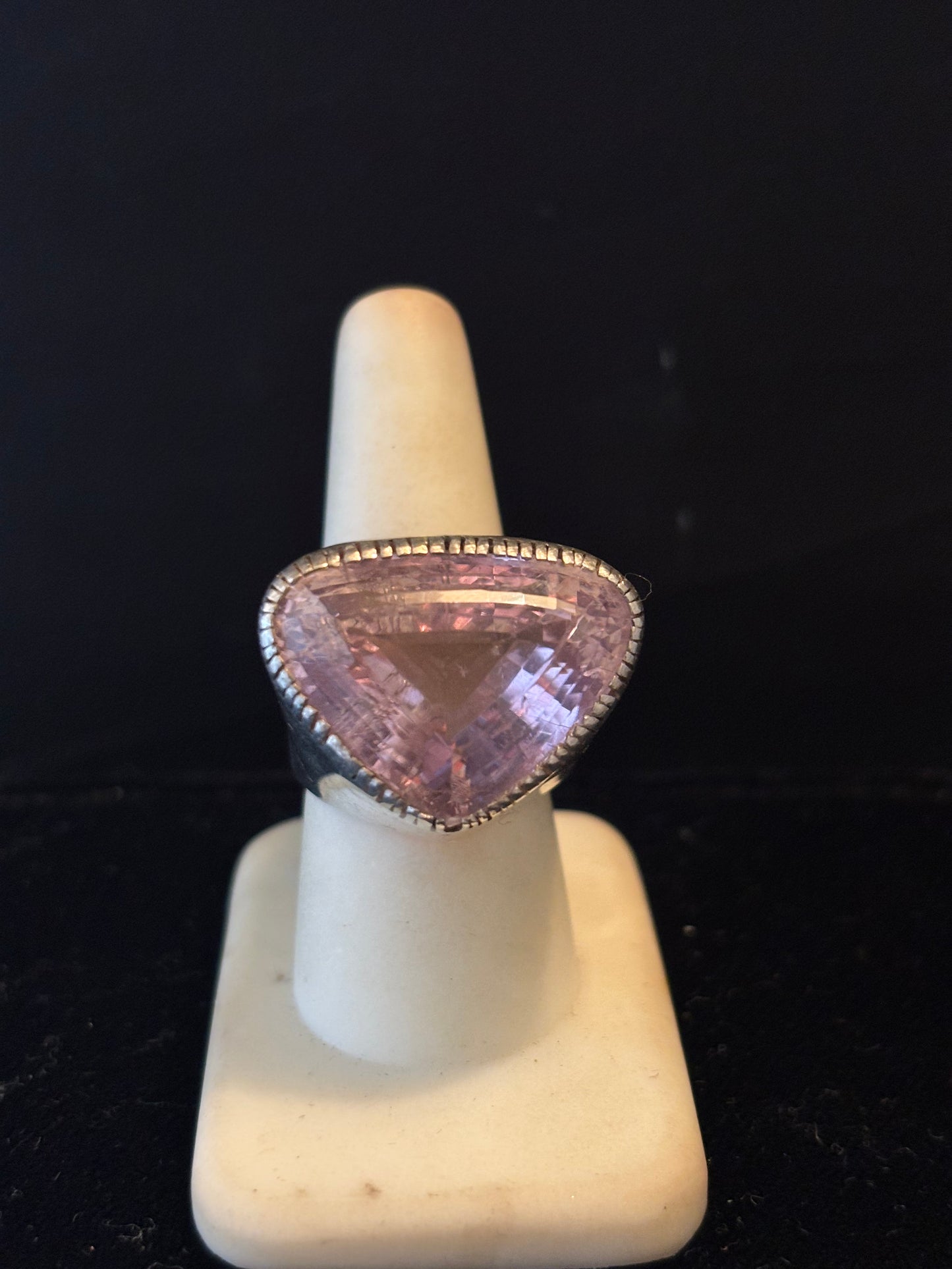 Baby Pink Kunzite Ring