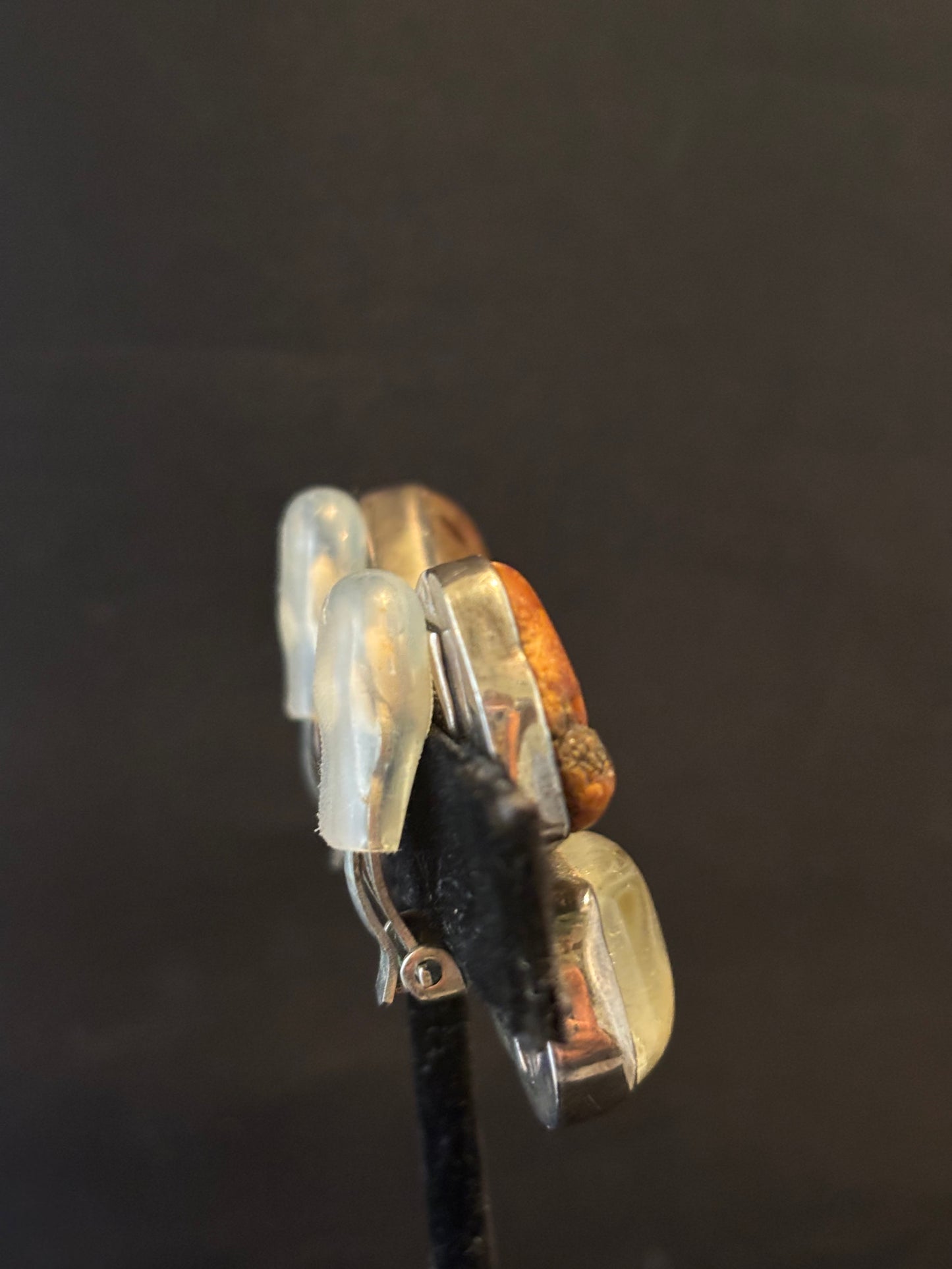 Columbian Amber, Blue Topaz