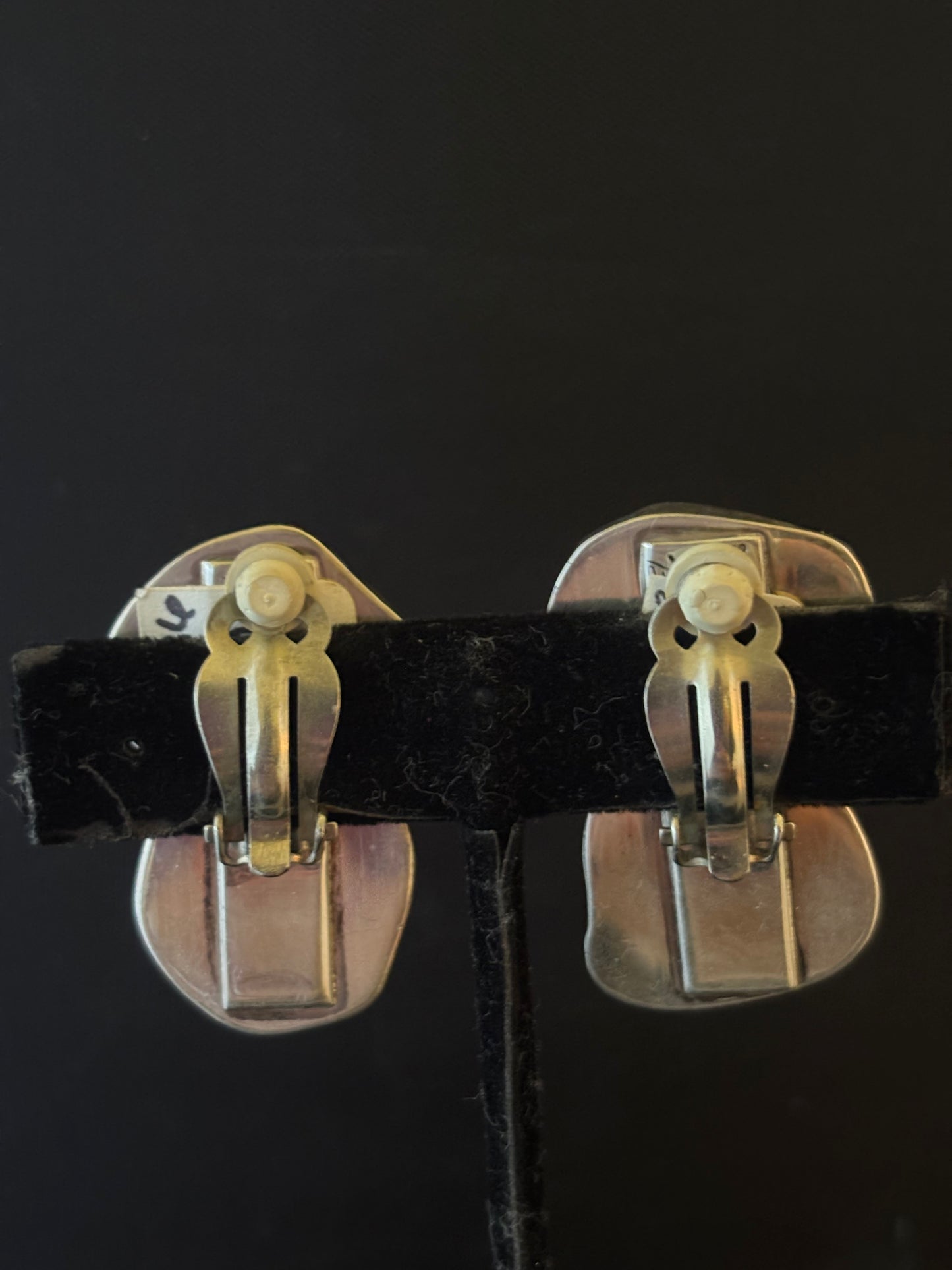 Amber, Hessionite Garnet Earring