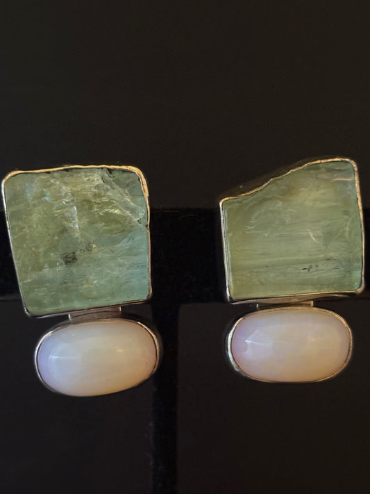 Raw Aquamarine, Opal