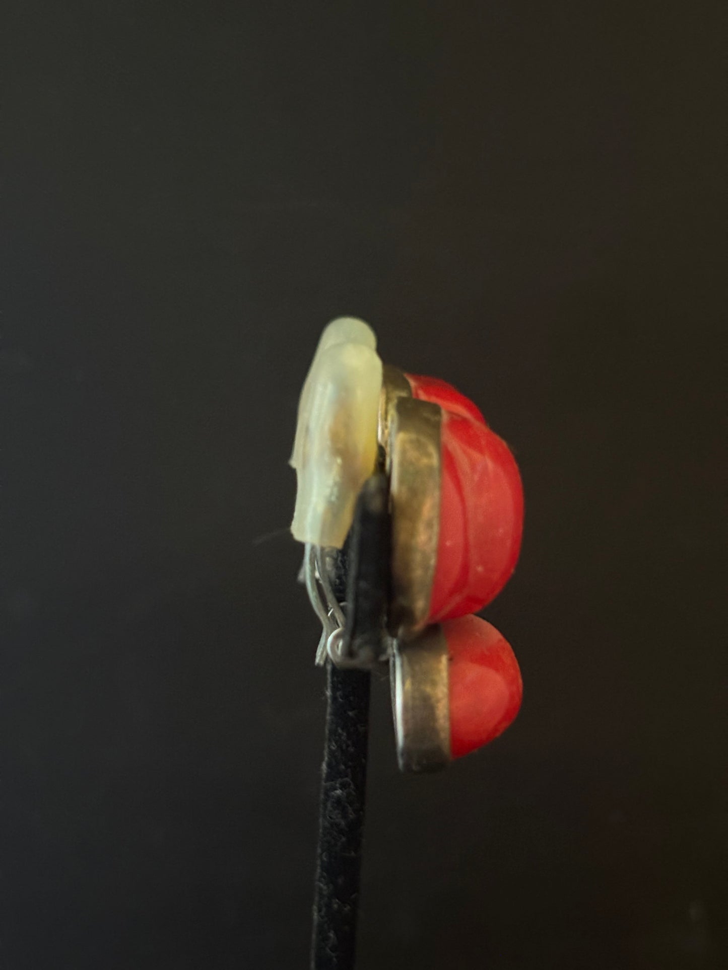 Red Coral Earring