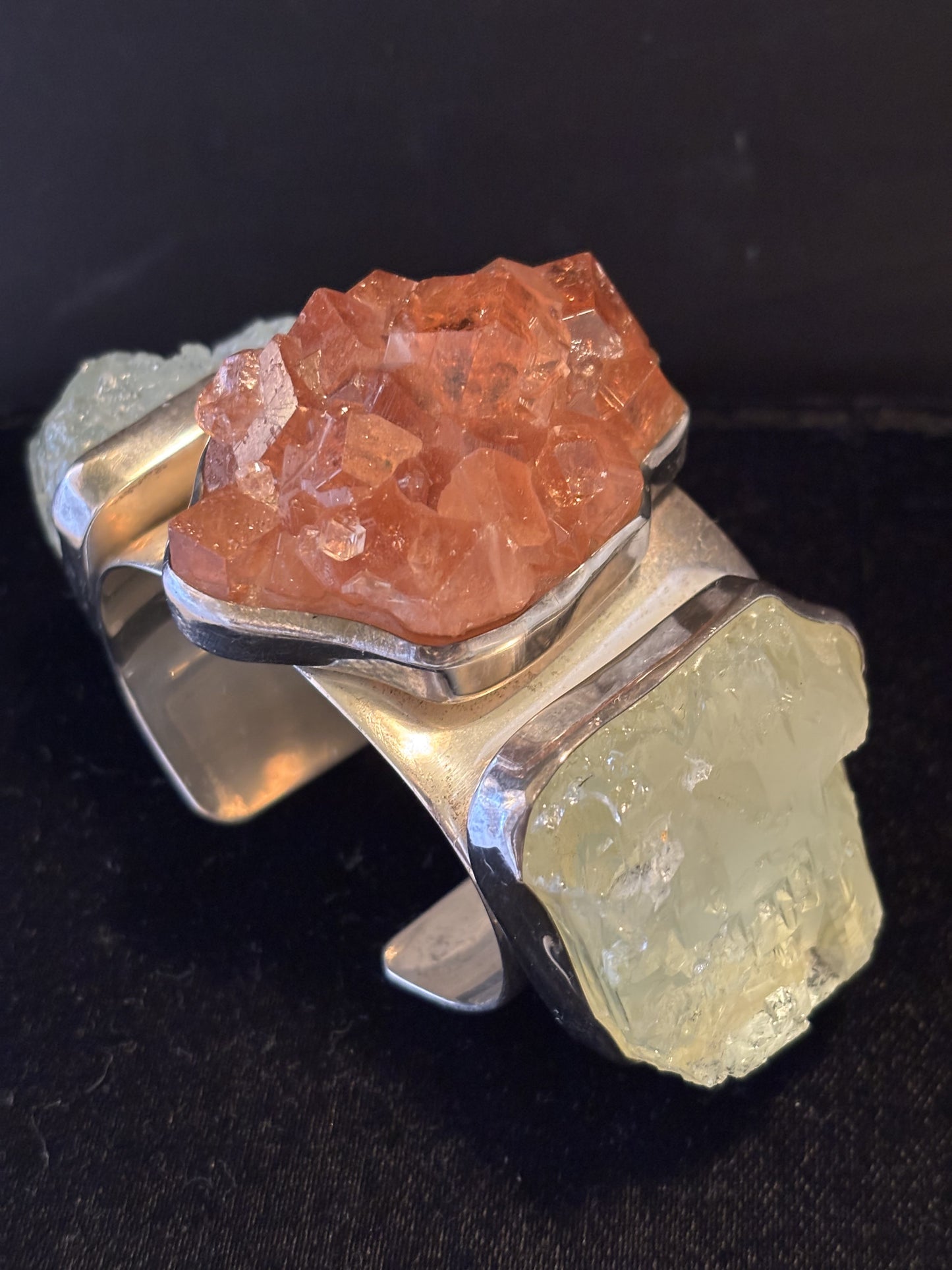 Hessionite Garnet, Aquamarine