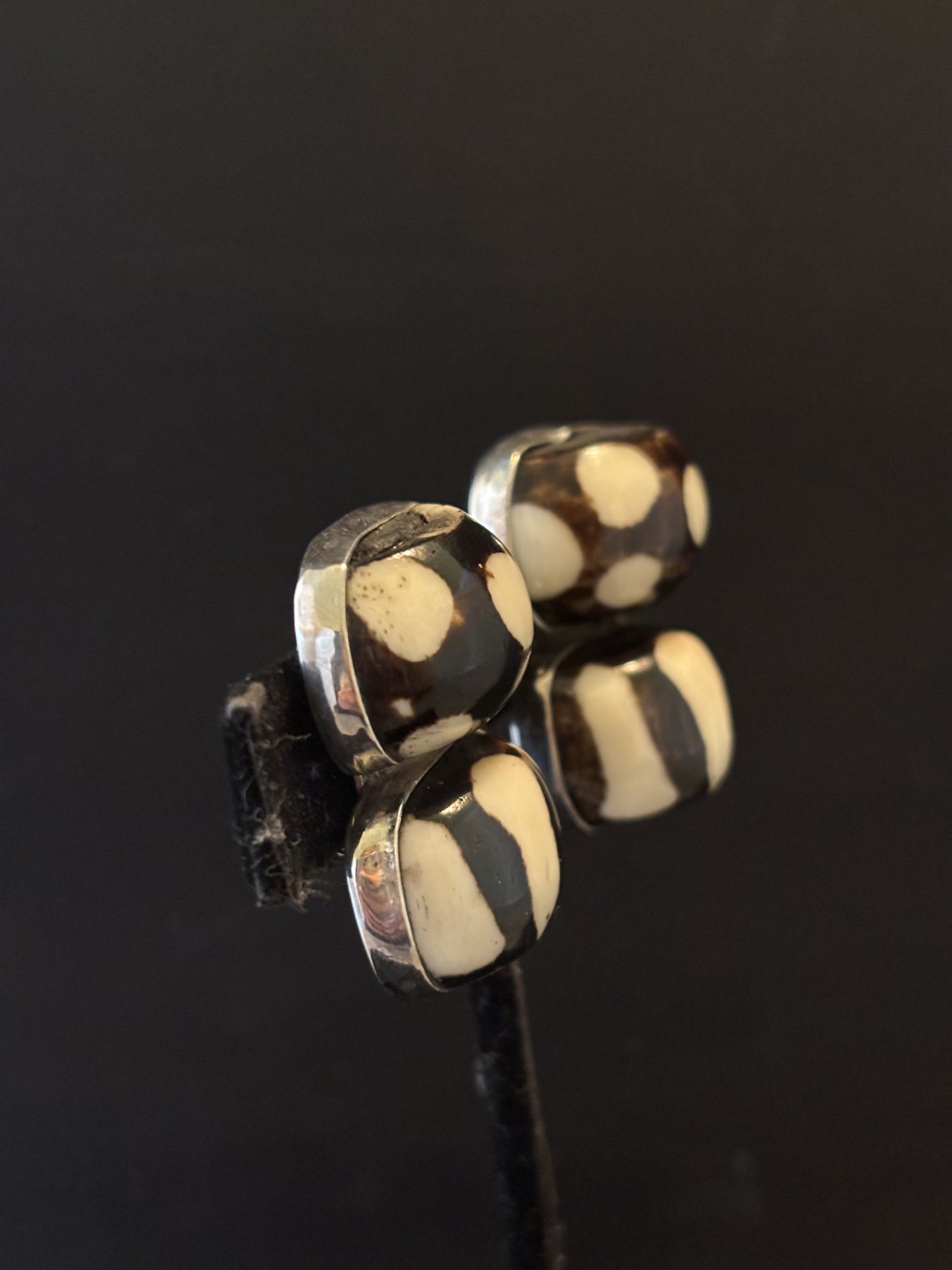 Dark Cowbone Earrings