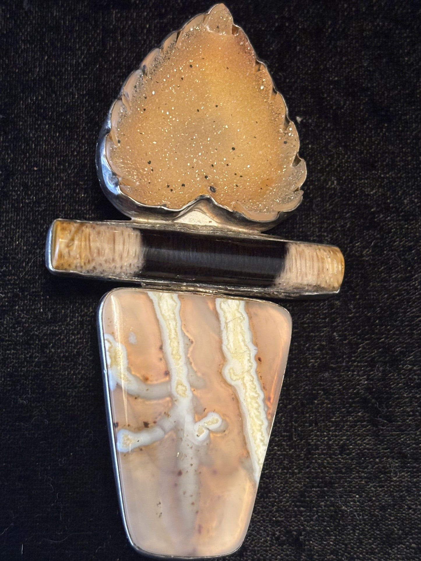 Druzy, Agate Pin