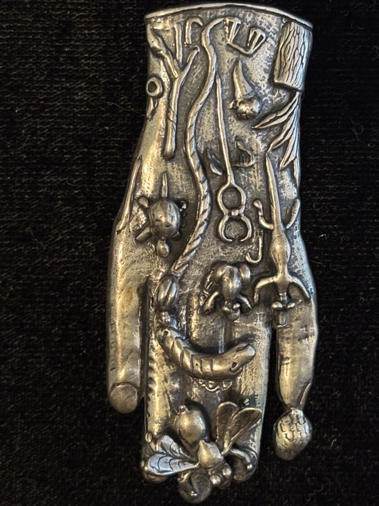 Sterling Silver "Hand of Sabazios" Pin
