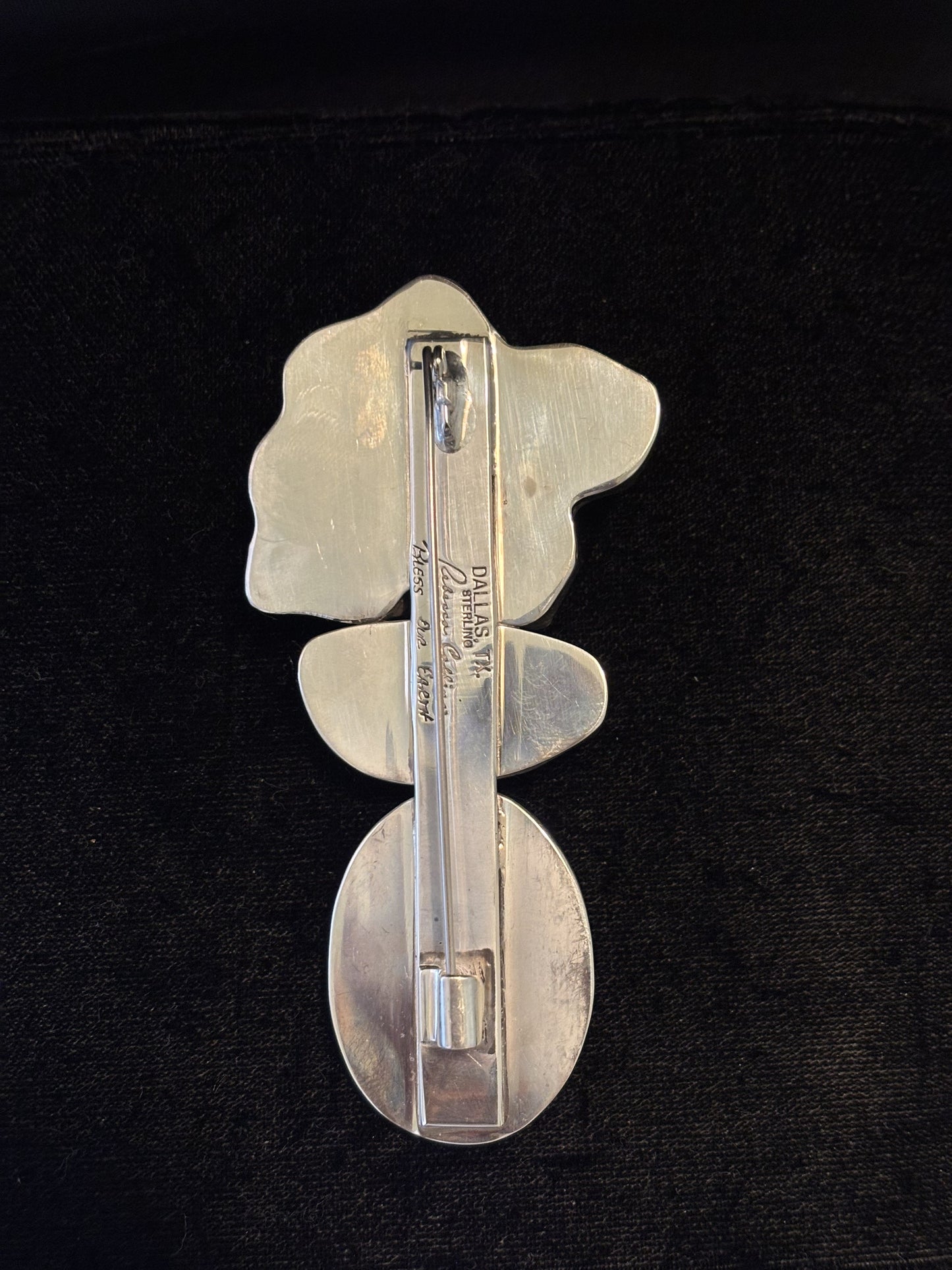 Opal, Aquamarine, Mother of Pearl Pin