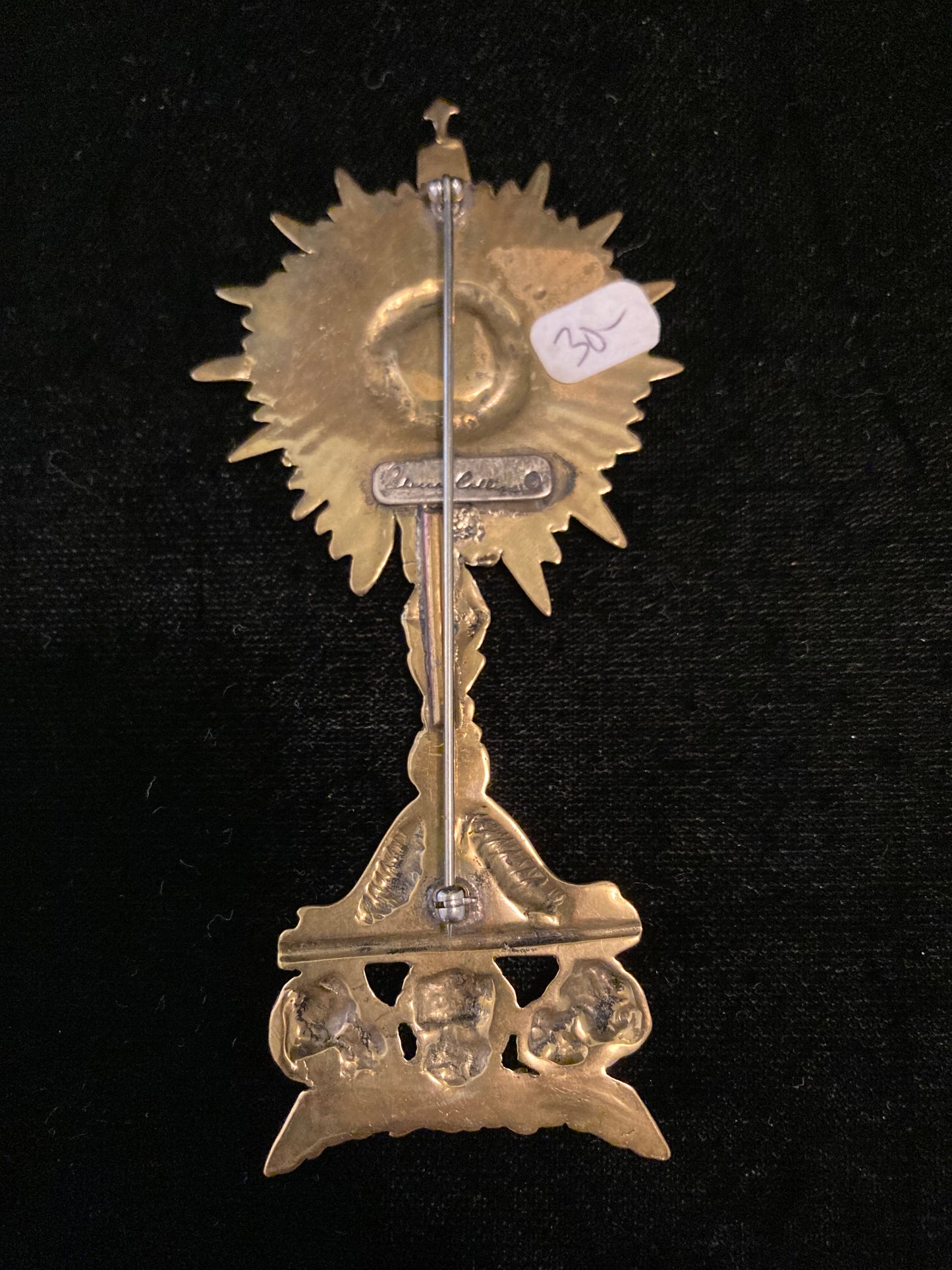 Bronze Monstrance Pin