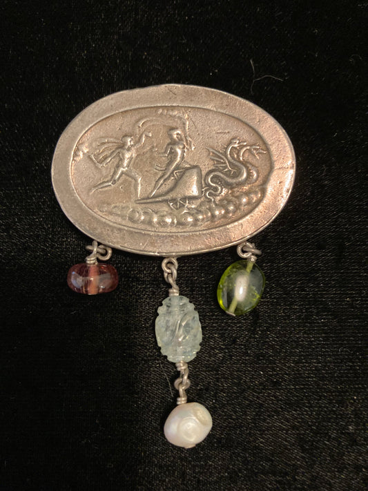 Tourmaline, Aquamarine, Pearl, Peridot