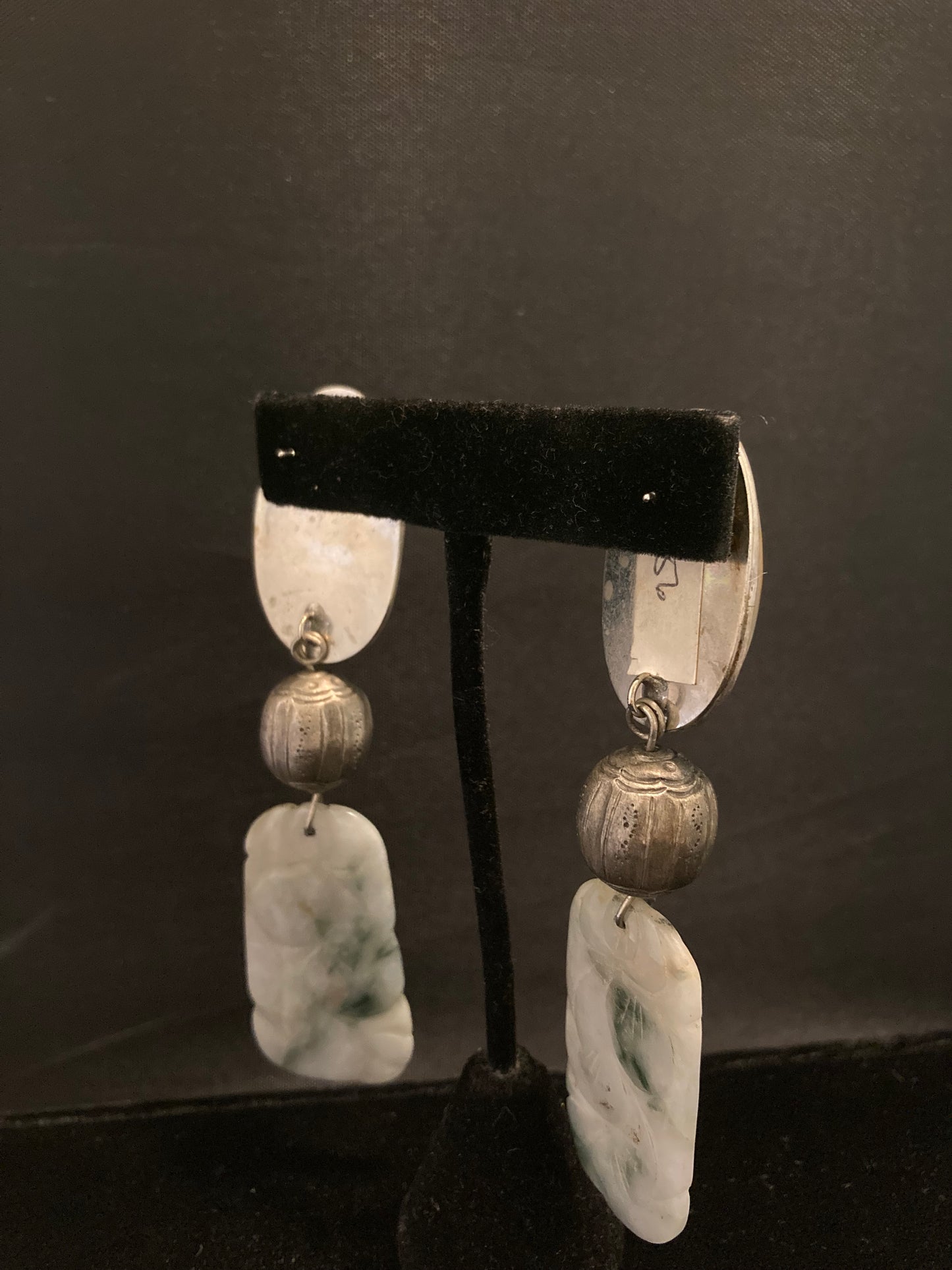 Vintage Mother of Pearl, Silver, Jade