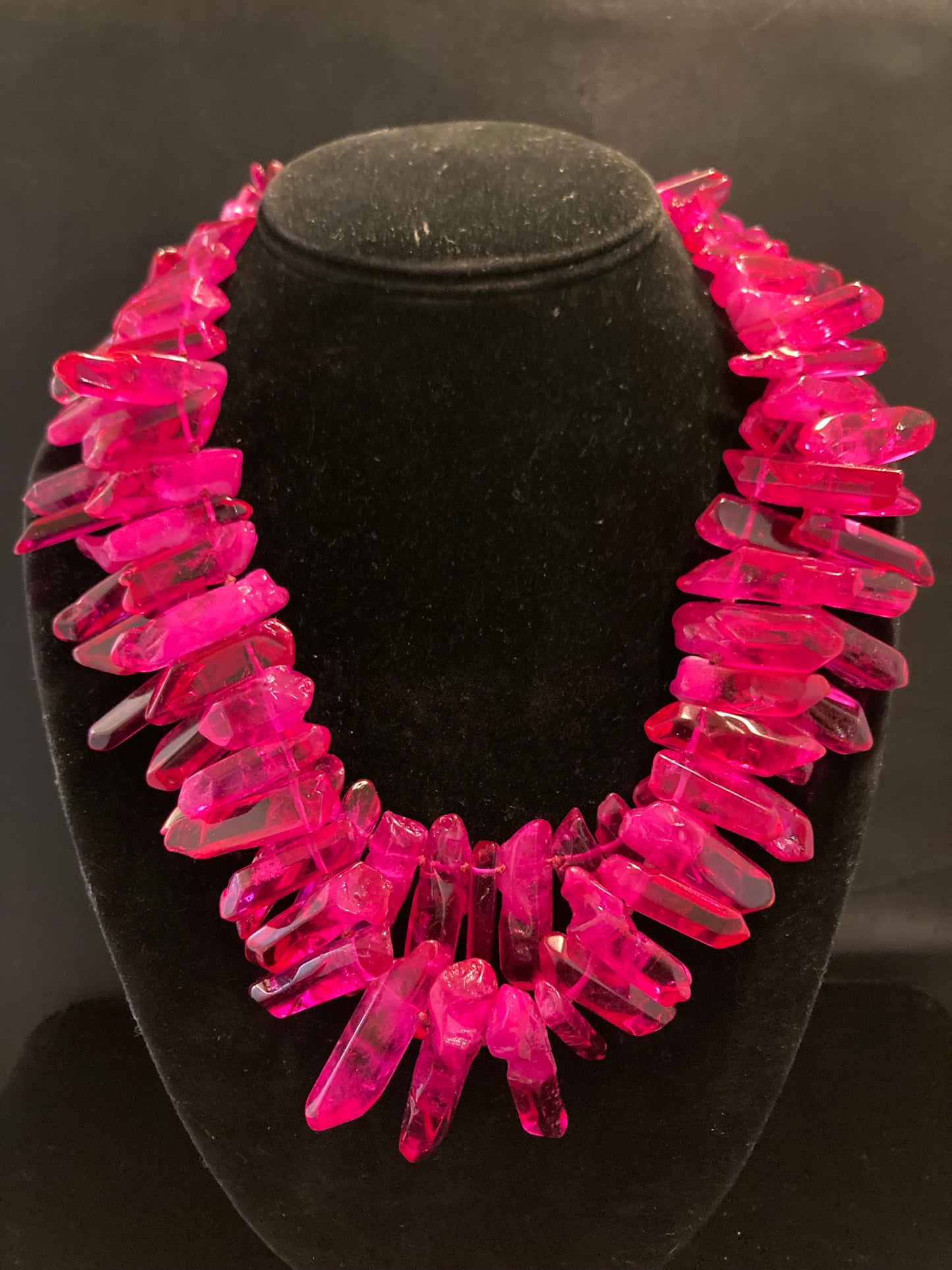 Hot Pink Double Crystal