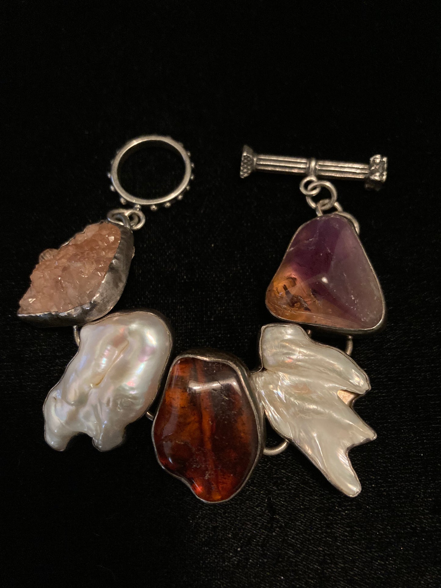 Ametrine, Biwa, Amber, Vesuvianite Garnet, Druzy