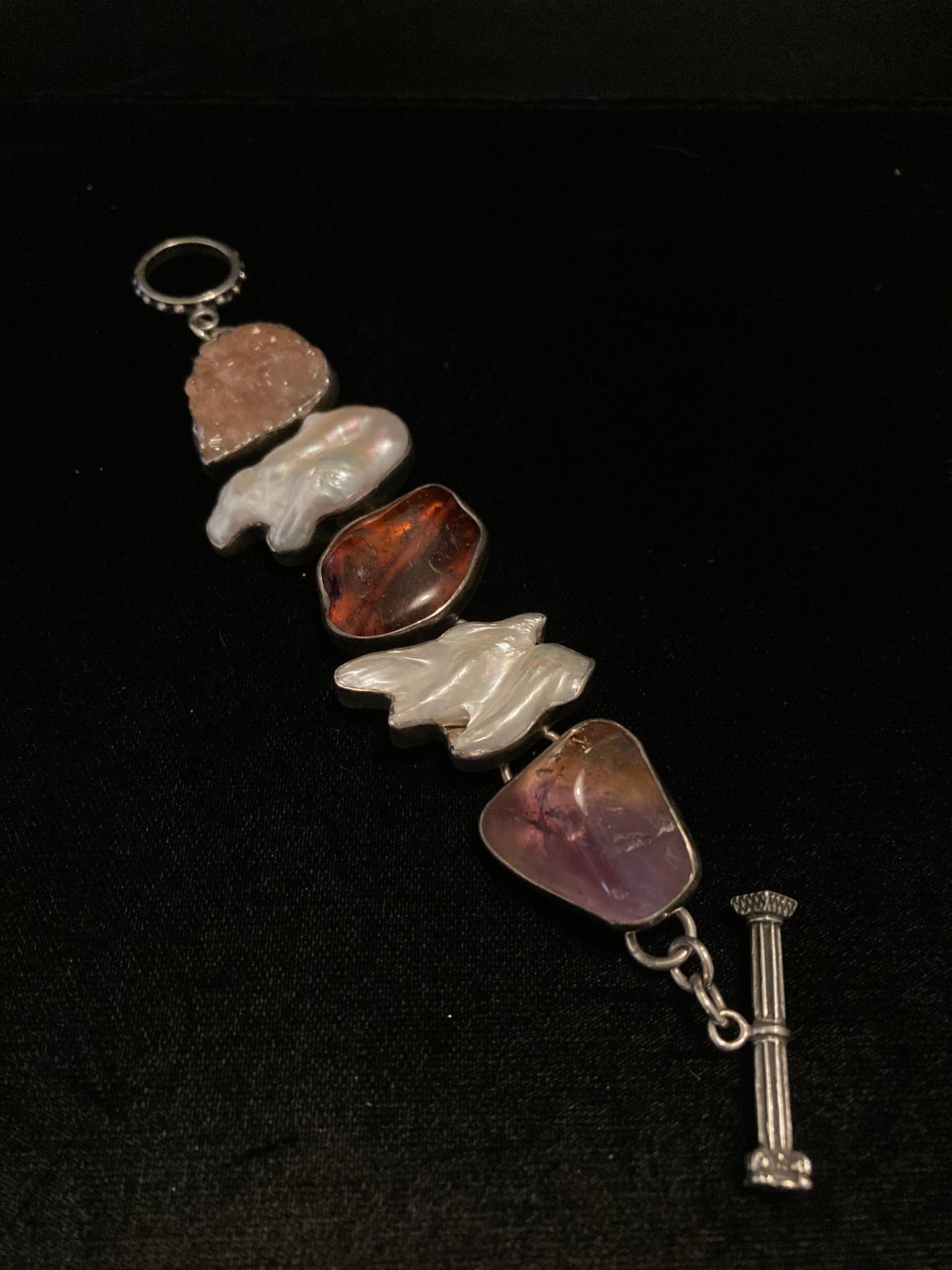 Ametrine, Biwa, Amber, Vesuvianite Garnet, Druzy