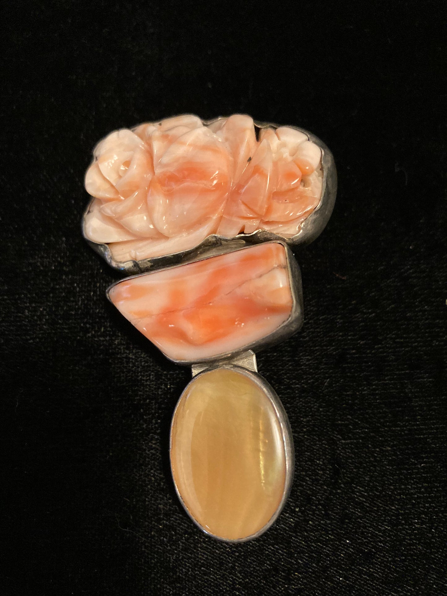 Angel Skin Coral, Moonstone