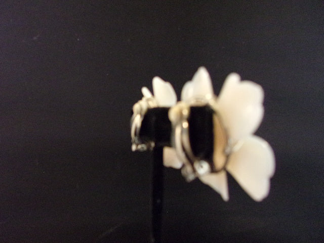 Chalcedony Flower Earring