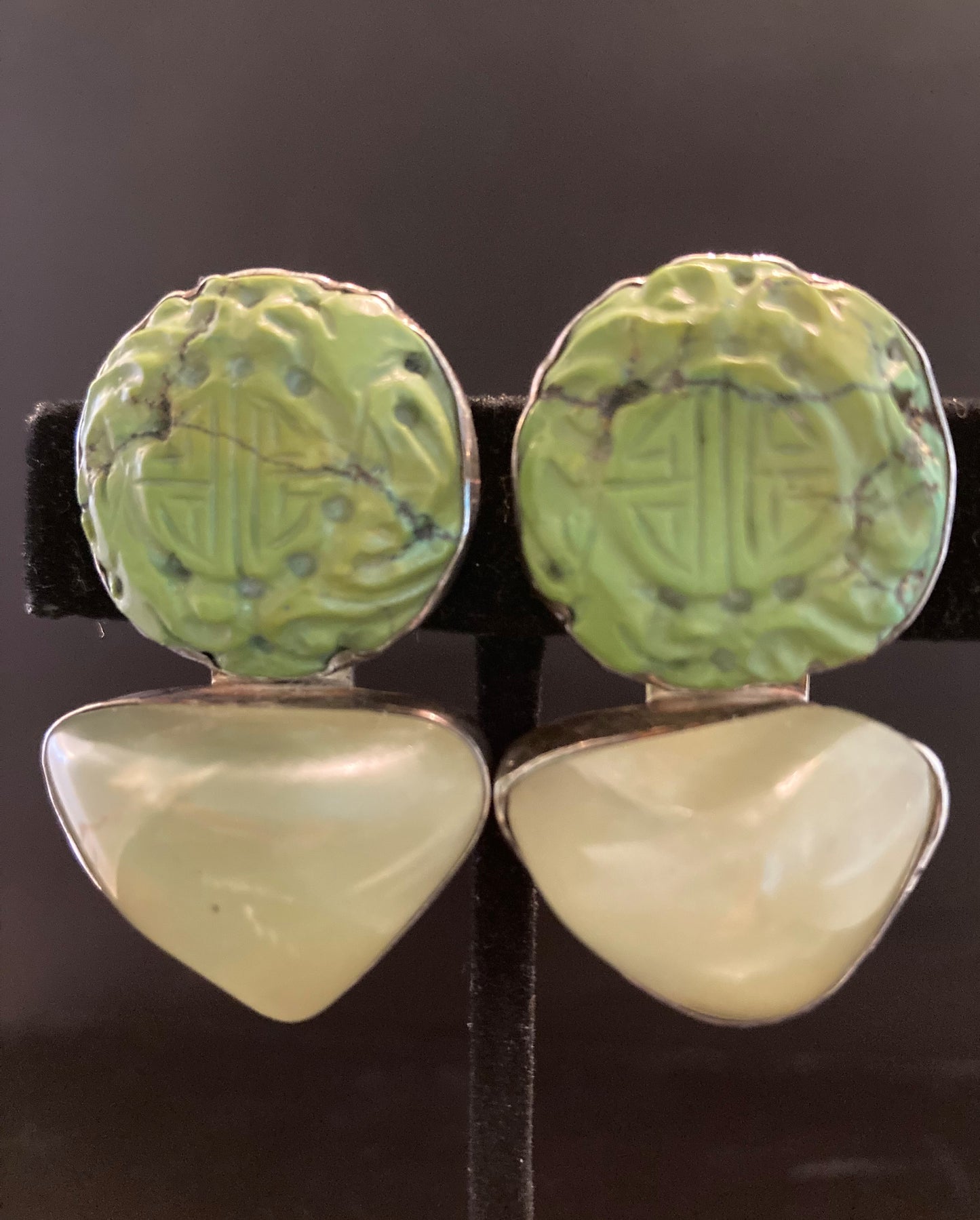 Carved Green Turquoise