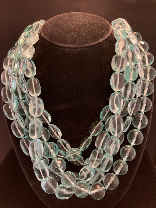 Blue-Green Aqua Glass