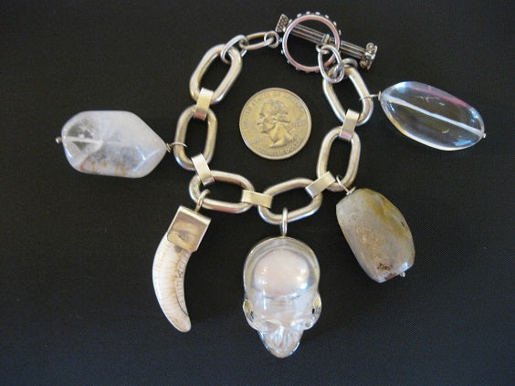 Crystal Skull Bracelet
