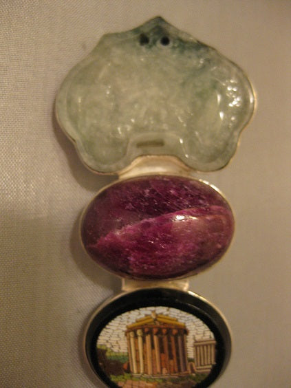 Micro-mosaic, Ruby, Jade