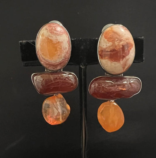 Fire Opal, Carnelian