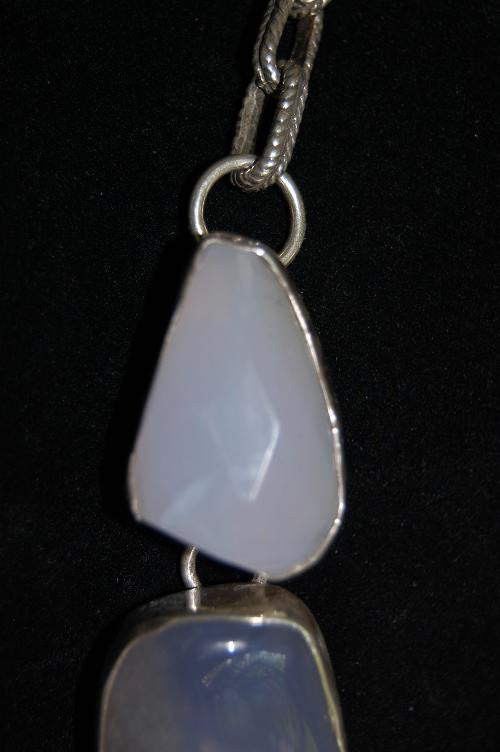Wedgewood/Chalcedony Mineral Neck